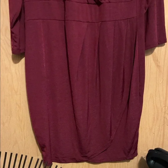 Sky Deep Red Long Sleeve Dress - Picture 3 of 3